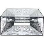 Vierkante salontafel staaldraad 80x80cm Kare Design Dimension