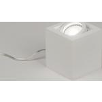Moderne Witte Aluminium Tafellampen Vierkant 