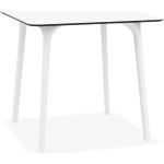 Moderne Witte Kunststof Alterego Design Buiten tafels 