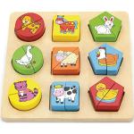 Multicolored eitech Boerderij Knopjespuzzels voor Kinderen 