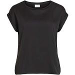 Zwarte Satijnen Vila T-shirts  in maat XL voor Dames 