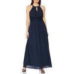 Blauwe Vila Maxi jurken Halter  in maat XL Maxi voor Dames 