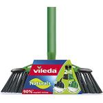 Vileda 129274 Naturals 2-in-1 bezem met handvat voor binnen, van gerecycled materiaal, ideaal voor elke vervuilde vloer