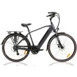 Donkergrijze Elektrische fietsen  met 8 versnellingen met motief van Fiets in de Sale voor Heren 