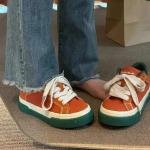 Casual Oranje Vintage sneakers met Instap voor Dames 
