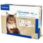 Virbac Effipro Duo Spot-on voor katten van 6 tot 12 kg 4 pipetten