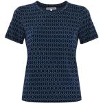 Blauwe Viscose Stretch Kocca T-shirts met ronde hals  in maat XL in de Sale voor Dames 
