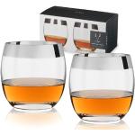 Transparante Glazen Whisky glazen 2 stuks voor 9 personen 