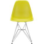 Gele Chromen Vitra DSR Design stoelen 