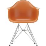 Oranje Chromen Vitra Eames Design stoelen 