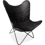 Minimalistische Zwarte Alterego Design Vlinderstoelen 