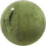 VLUV VLIP stoffen zitbal 60-65cm, ergonomische zitmeubel, ademend en duurzaam, met draaggreep en bodemring, incl. handpomp, kleur: olijf (groen)