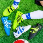 Groene Rubberen Antislip Voetbalschoenen  in Grote Maten voor Meisjes 