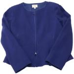 Vintage Blauwe Wollen Sweatshirts  in maat L voor Dames 