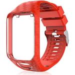 Rode Siliconen Horlogebanden Vierkant 