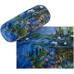 VON LILIENFELD Brillenetui Brillenkoker Stabiele Claude Monet: Waterlelies Reinigingsdoek Glasses Case Bloemen Art