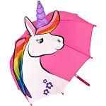 Roze Polyester Meme / Theme Unicorn Kinderparaplu's met motief van Eenhoorns 