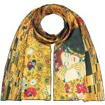 Multicolored Zijden Gustav Klimt Damessjaals  in Onesize 