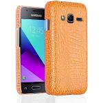 voor Samsung Galaxy J1 Mini Prime Hoesje Ultra-thin Shockproof Case Back Cover (Geel)