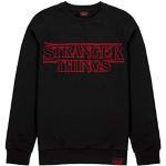 Zwarte Stranger Things All over print Sweatshirts met print  in maat M voor Dames 