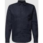 Casual Donkerblauwe Polyester Emporio Armani Casual overhemden kentkraag  in maat M voor Heren 