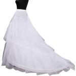 Witte Polyester Petticoats  voor een Bruiloft 1 stuk voor Dames 