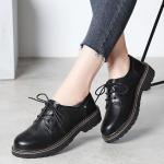 Casual Zwarte Rubberen Oxford schoenen  voor de Zomer  in Grote Maten voor Dames 