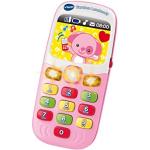 VTech Baby 80-138154 - diertjes leermobiele telefoon roze, babyspeelgoed
