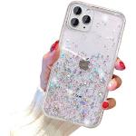 Transparante Schokbestendig iPhone 12 hoesjes met Glitter 