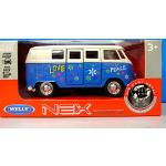 Blauwe Volkswagen Volkswagen Bulli / T1 Vervoer Speelgoedauto's met motief van Bus voor Kinderen 