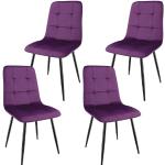 Lila Houten Gestoffeerde Design stoelen 4 stuks Sustainable in de Sale 