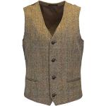 Klassieke Zandbeige Tweed Gilets  in maat L voor Heren 