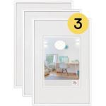 Moderne Witte Kunststof Fotolijsten  in 30x40 