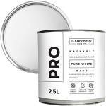 Optimum Wasbare & stoere matte verf voor muren en plafonds - puur wit - 2,5 liter