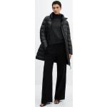 Zwarte Polyester Mango Gewatteerde Donzen jas  in maat XL voor Dames 