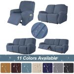 Marine-blauwe Polyester Comfort stoelen met motief van Koffie 