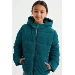 Groene Corduroy We Fashion Gewatteerde Lange kinder winterjassen  in maat 116 Sustainable in de Sale voor Meisjes 