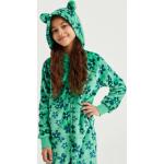 Groene Fleece We Fashion Bloemen Kinder onesies  in maat 146 in de Sale voor Meisjes 