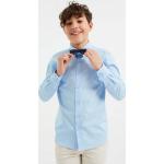 Lichtblauwe We Fashion Kinderoverhemden met lange mouw  in maat 104 in de Sale voor Jongens 