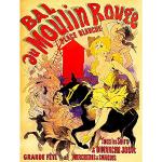 Wee Blue Coo Vintage Advert Moulin Rouge Dancers Art Print Poster Wall Decor 12X16 Inch
