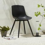 Scandinavische Zwarte Stalen armleun Design stoelen in de Sale 