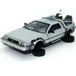 Welly 22441FV Delorean Time Machine Back to the Future 2 met verstelbare hover-mode wielen 1:24 schaal