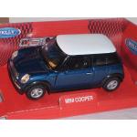 Multicolored Metalen Welly Mini Cooper Modelauto's 