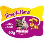 Whiskas Temptations met kip & kaas kattensnoep Per 5