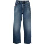 Donkerblauwe Stretch Diesel Loose fit jeans in de Sale voor Dames 