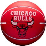 Wilson Basketball, NBA Dribbler, Chicago Bulls, binnen en buiten, kindermaat, Ø 6 cm, zwart/rood