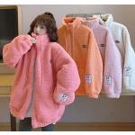 Casual Roze Fleece Imitatie bontjassen  in maat 3XL voor Dames 