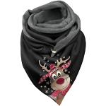 Casual Bruine Wollen Gebreide Gebreide sjaals  voor een Kerstmis  voor de Winter  in Onesize voor Dames 