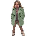 Groene Fleece Duckstad Minnie Mouse Korte kinder winterjassen met motief van Eenhoorns voor Meisjes 