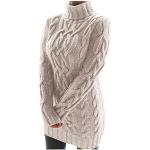 Kaki Wollen Batik Pullovers met capuchon  voor de Winter  in maat XL voor Dames 